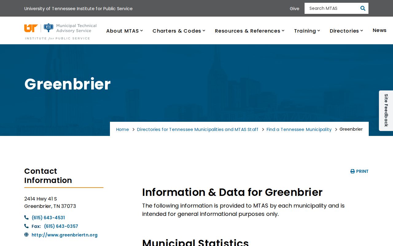 Greenbrier criminal history official municipal profile