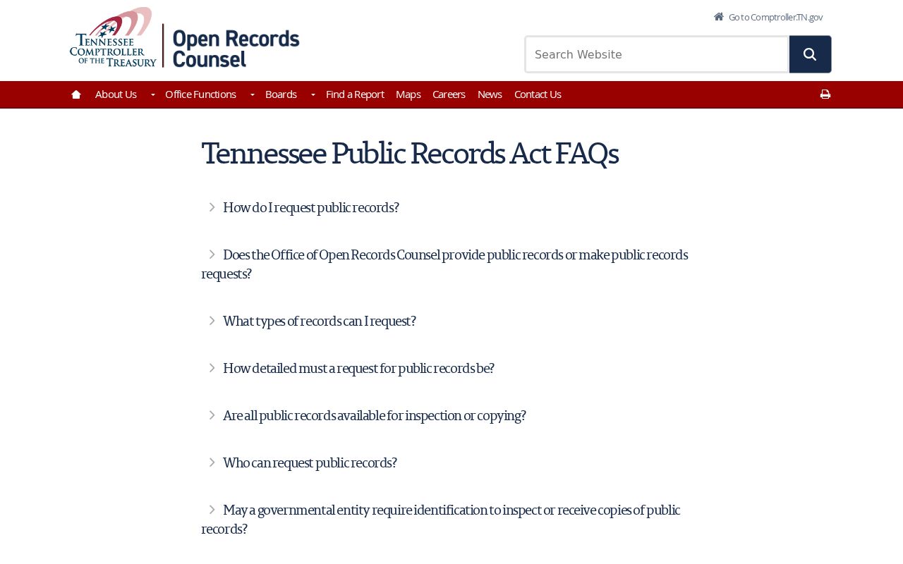 Tennessee public access rules for Robertson County court case records