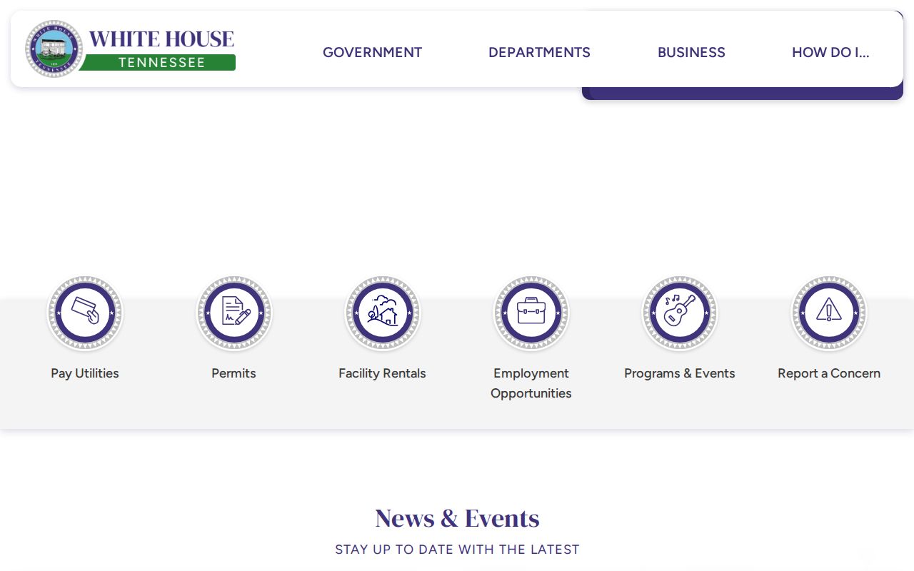 White House criminal history records and official city services